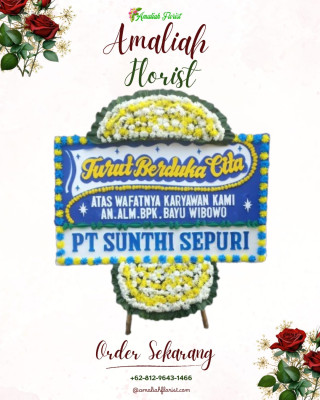 Papan Bunga Duka di Barang